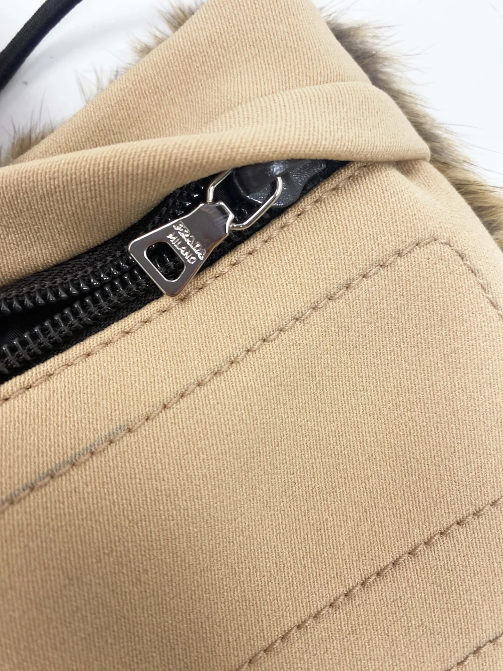 Prada Sport nylon and fur bag — JAMES VELORIA